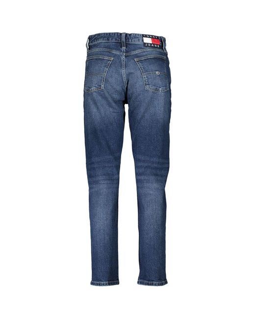 Tommy Hilfiger Blue Blu Cotton Jeans Slim Ankle