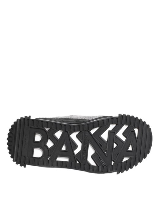 Dolce & Gabbana Black Gray Ns1 Low Top Sneakers Shoes
