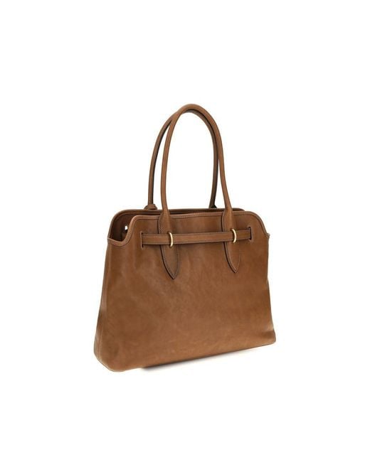 Miu Miu Brown Calf Leather Bos Taurus Shoulder Bag
