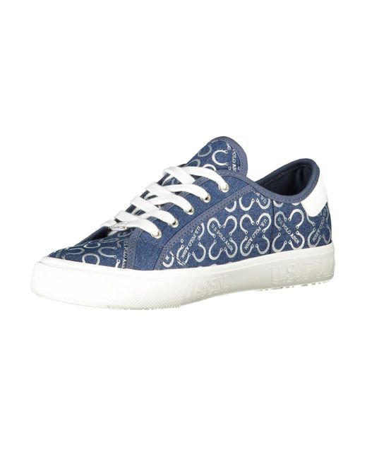U.S. POLO ASSN. Blue Chic Lace-Up Sports Sneakers