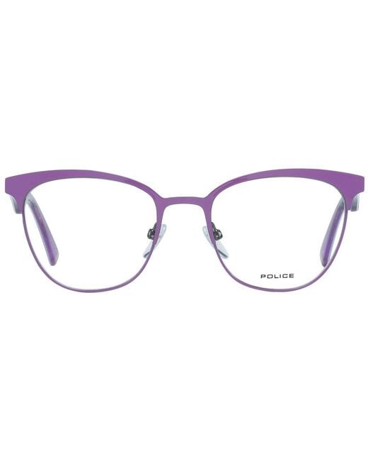 Police Blue Purple Metal & Plastic Glasses (frames)