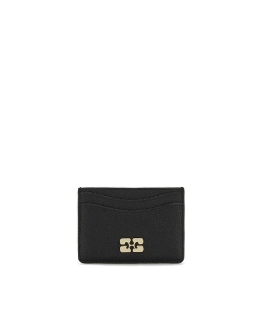 Ganni Black Recycled Polyamide Wallet