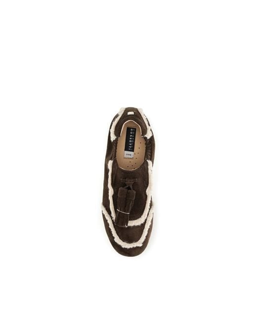 Fratelli Rossetti Brown Suede Leather Slip