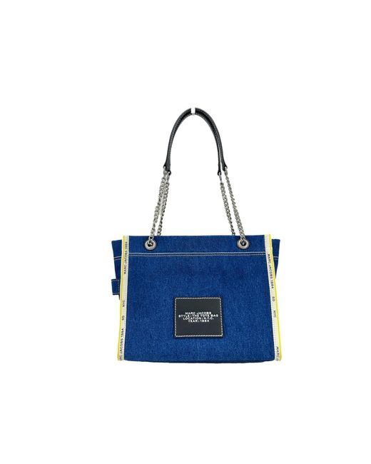 Marc Jacobs Blue Denim Chain Medium The Tote Bag