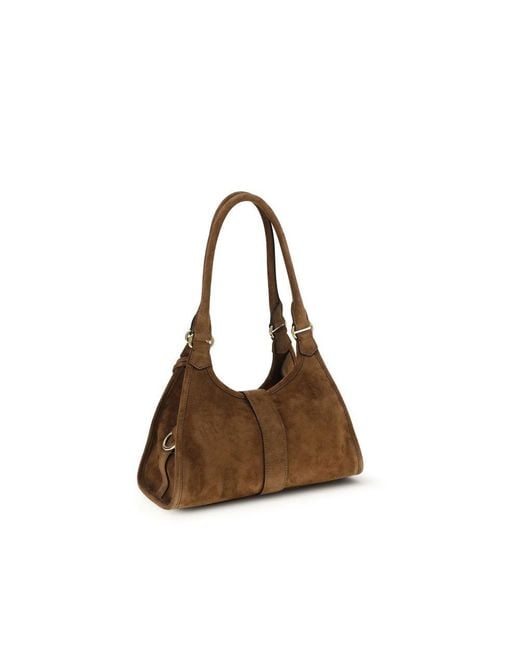 Prada Brown Calf Leather Bos Taurus Shoulder Bag