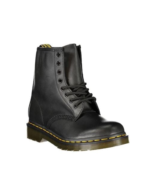 Dr. Martens Black Leather Unisex Ankle Boot