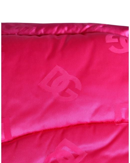 Dolce & Gabbana Pink Logo Print Whole Head Wrap Capello Hat for men