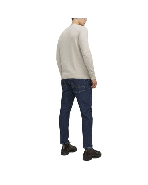 Jack & Jones Gray Beige Cotton T for men