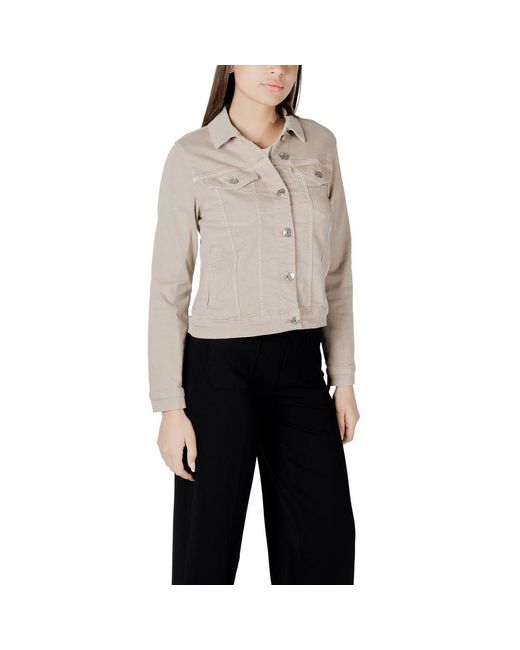 Street One Gray Cotton Jackets & Coat
