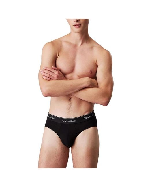 Calvin Klein Black Cotton Briefs for men