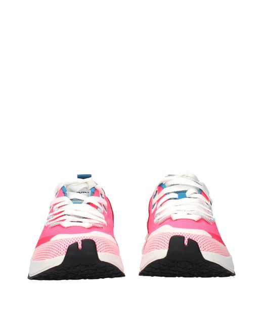 Lanvin Pink Sneakers Runner Fabric/Fluorescent for men