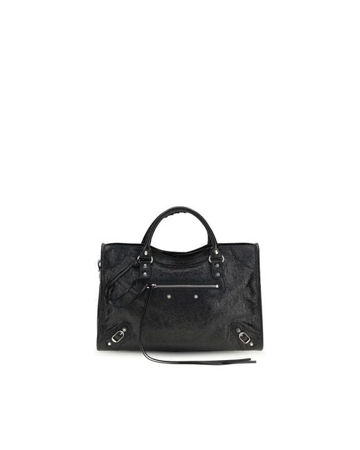 Balenciaga Black Lamb Ovis Aries Aries Shoulder Bag