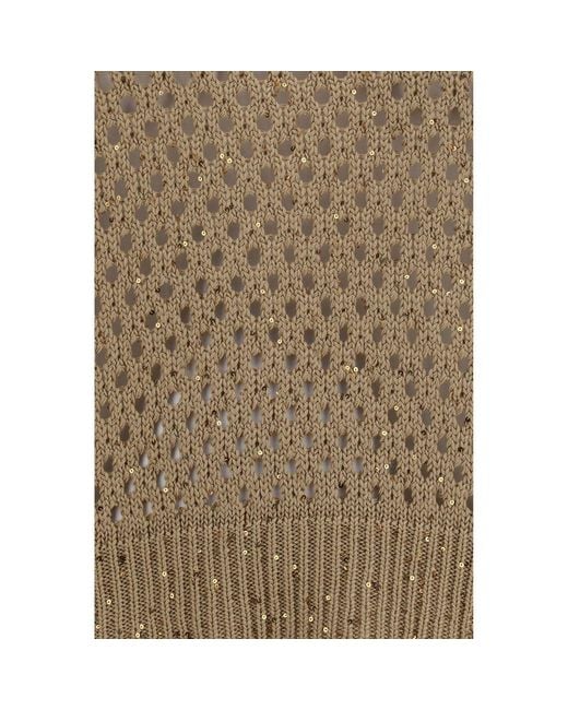 Max Mara Natural Beige Cotton Sweatshirt