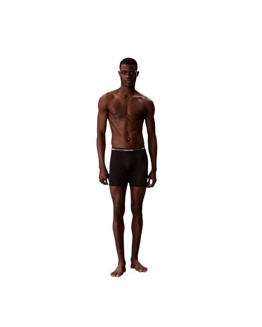 Calvin Klein Black Recycled Polyester Boxers for men