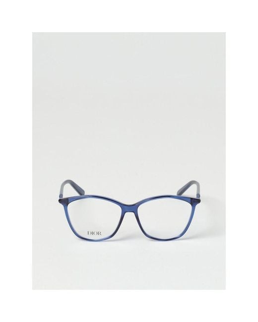 Dior White Blue Plastic Glasses (frames)