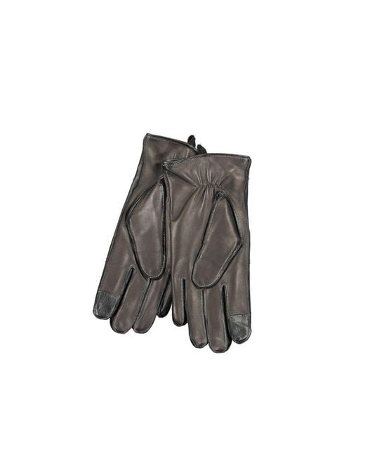 Calvin Klein Gray Nero Wool Men Glove for men