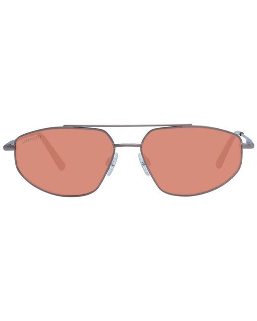 Serengeti Brown Bronze Metal Sunglasses for men