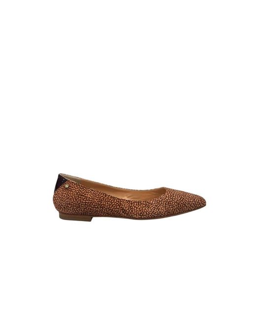 Borbonese Brown Beige Leather Sandal