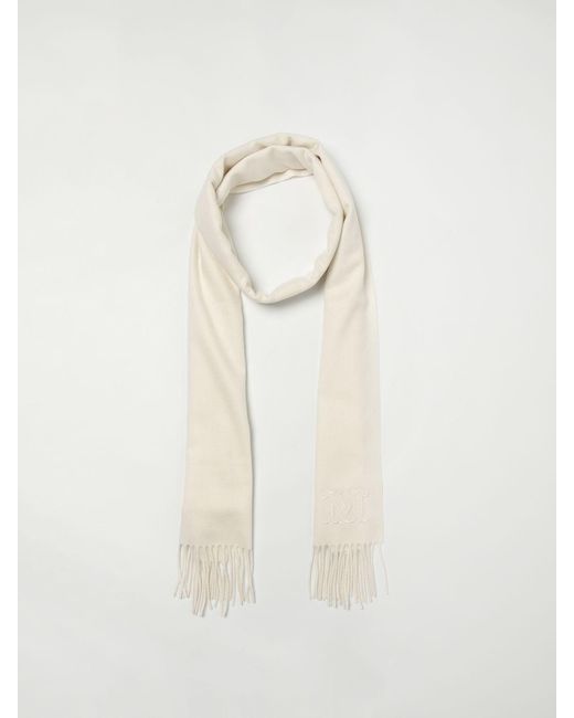 Max Mara White Wsdalia Cashmere Stole