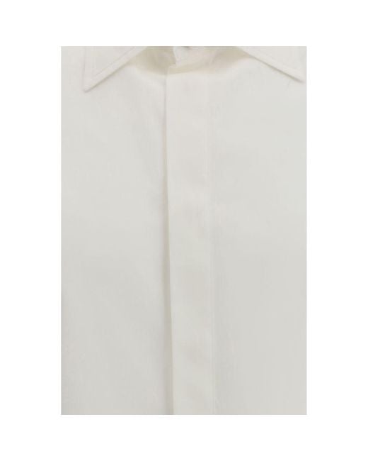 Valentino White Cotton Dress Shirt for men
