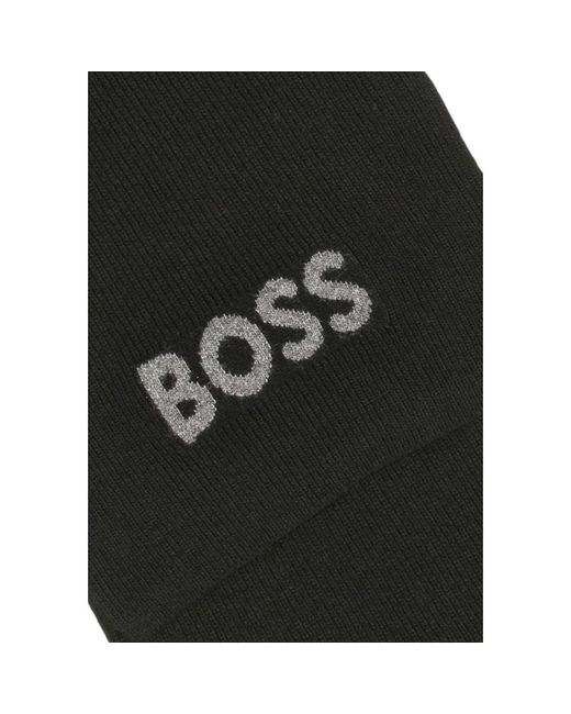Boss Black Polyacrylic Scarf for men