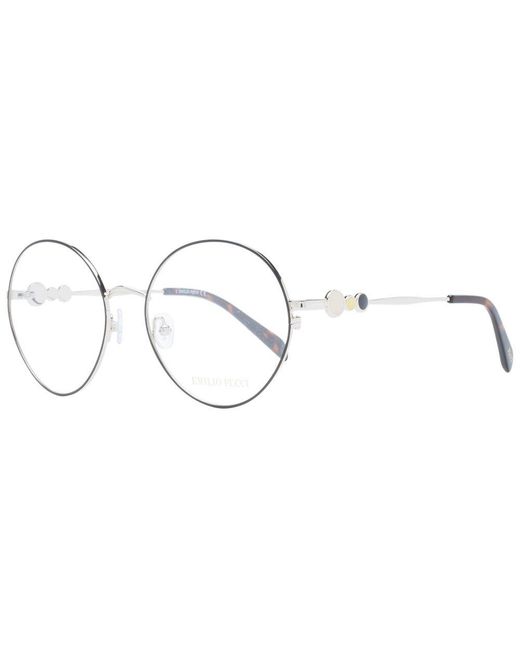 Emilio Pucci Metallic Black Metal Glasses (frames)