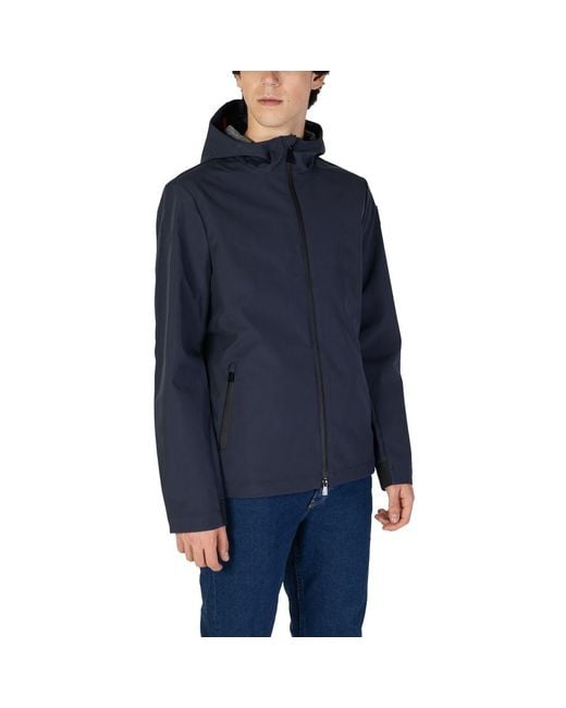 Suns Blue Polyester Shell Jacket for men