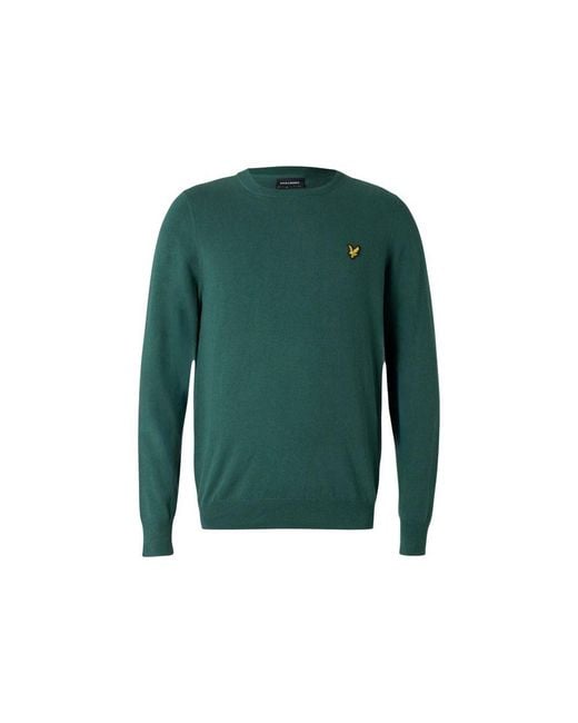 Lyle & Scott Green Cotton Sweater for men
