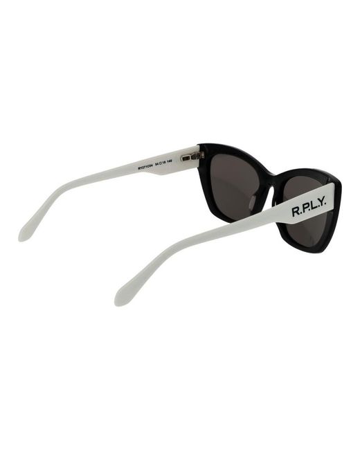 Replay Black Plastic Sunglasses