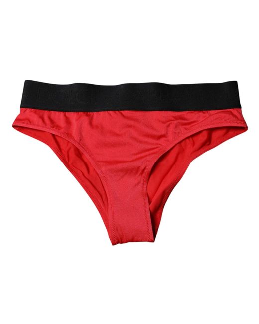 Dolce & Gabbana Red Briefs Underwear Soft Stretch