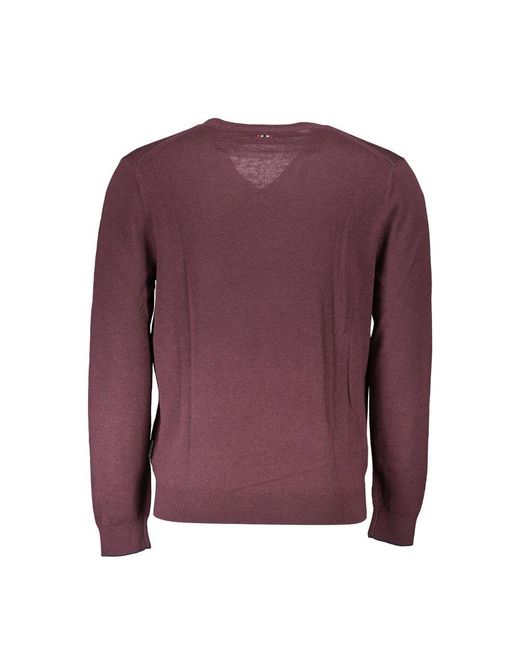 Napapijri Purple Wool Sweater for men