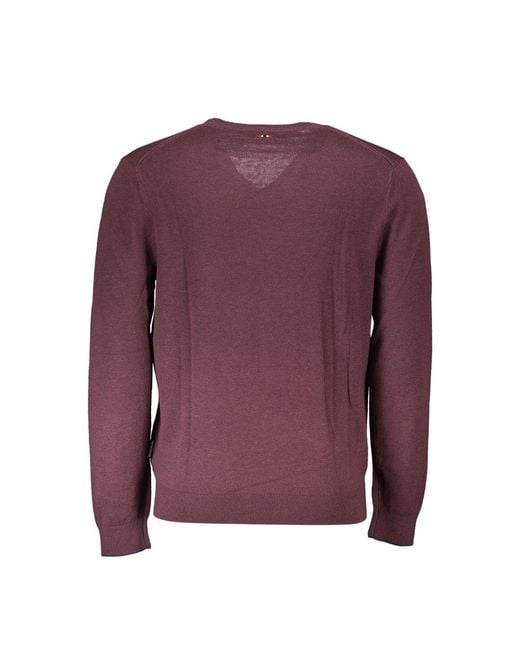 Napapijri Purple Wool Sweater for men