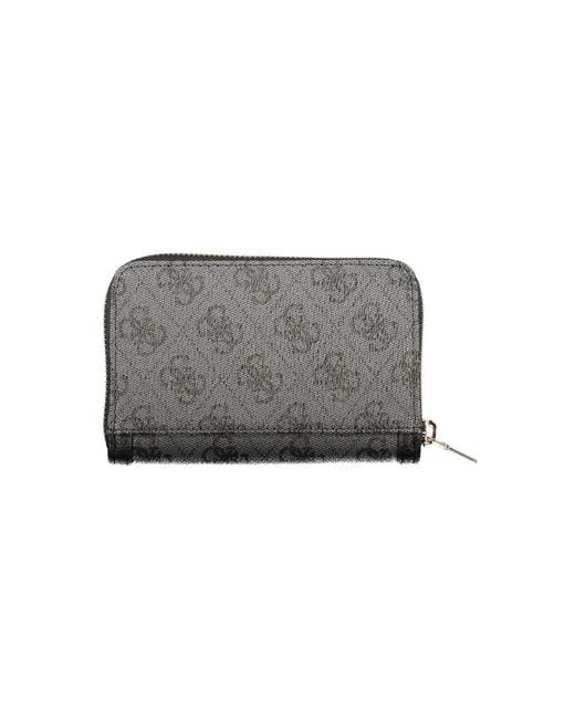 Guess Gray Black Polyurethane 's Wallet