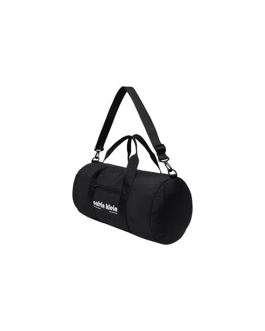 Calvin Klein Black Recycled Polyester Duffel Bag for men