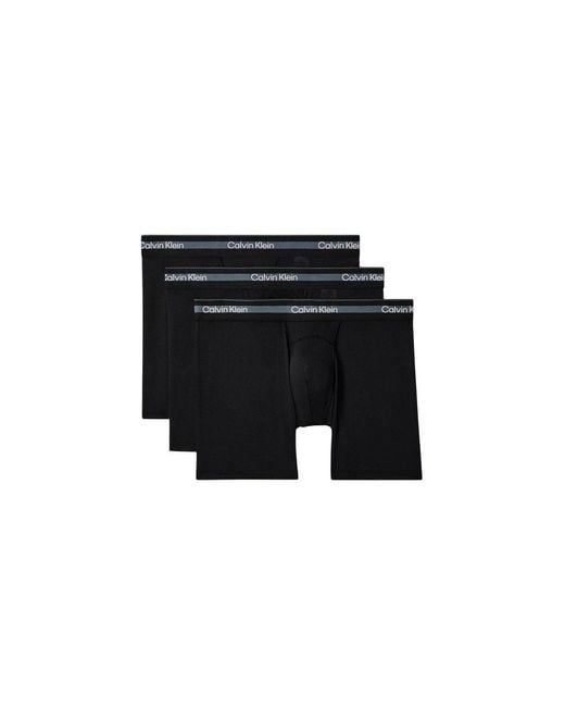Calvin Klein Black Recycled Polyester Boxers for men