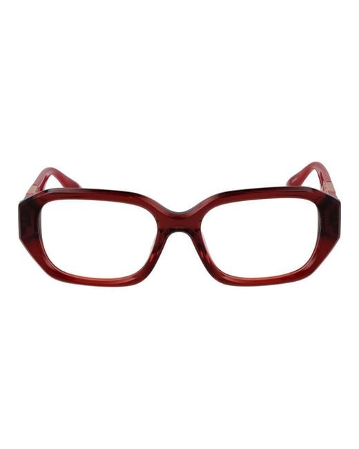 Trussardi Red Multicolor Acetate Glasses (frames)