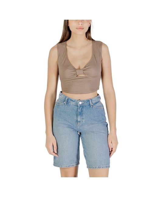 ONLY Blue Viscose Top