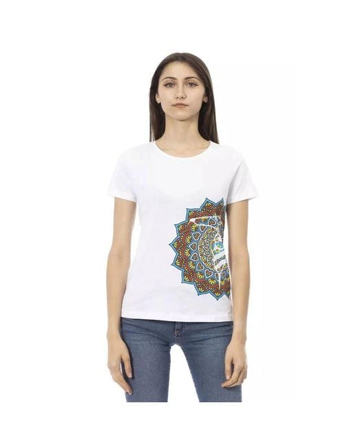 TRUSSARDI ACTION White Cotton Tank Tops