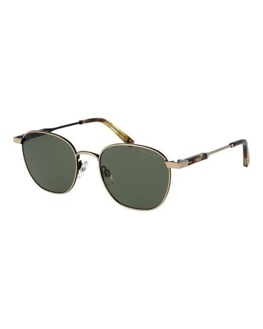 Ted Baker Green Gold Metal Sunglasses for men