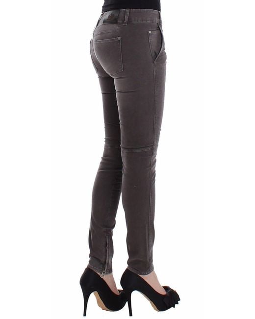 Ermanno Scervino Gray Chic Slim Leg Jeans