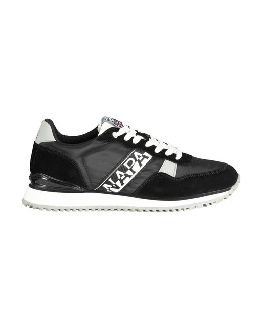 Napapijri Black Polyester Sneaker for men