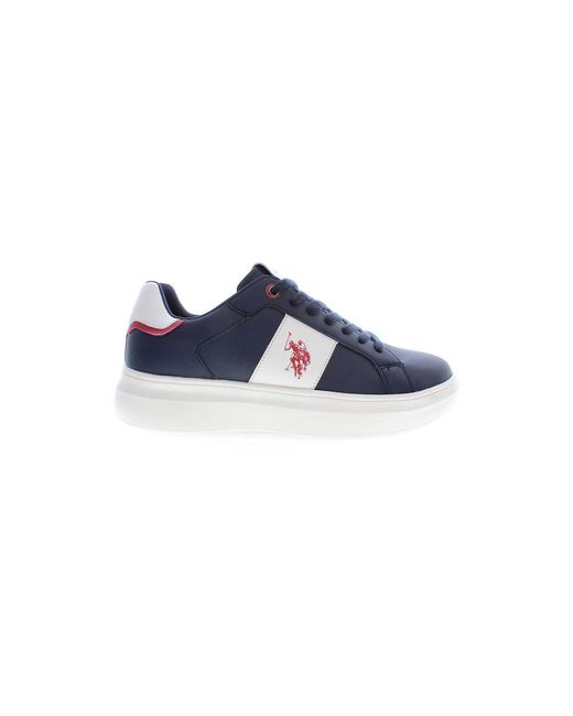 U.S. POLO ASSN. Blue Chic Lace-Up Sporty Sneakers for men
