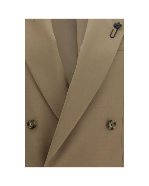 Lardini Green Beige Wool Oves Aries Blazer