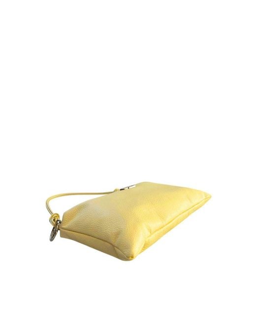 Baldinini Yellow Leather Bag