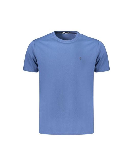 COVERI MOVING Blue Cotton Men's T for men