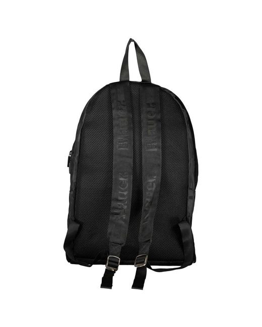 Blauer Black Sleek Urban Backpack With Laptop Sleeve for men