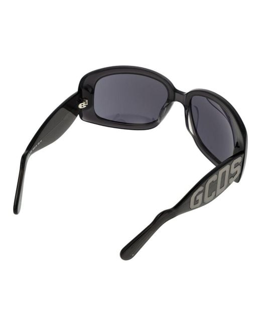 Gcds Black Acetate Sunglasses
