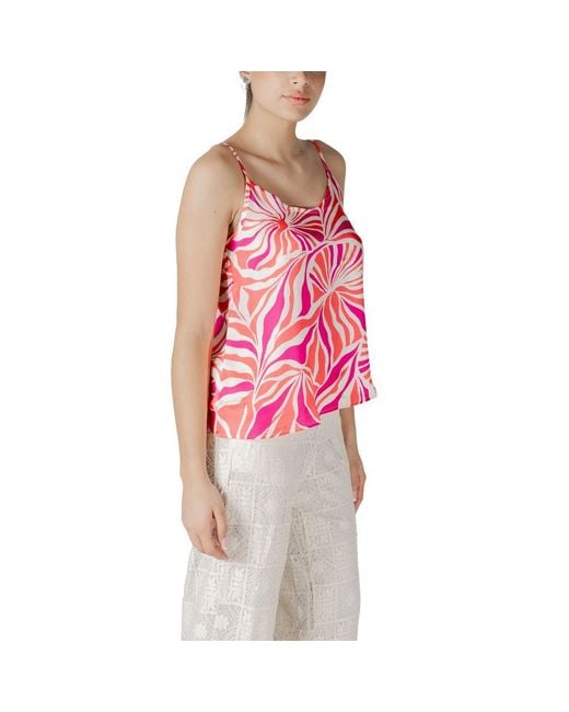 ONLY Red Recycled Polyester Tank Top