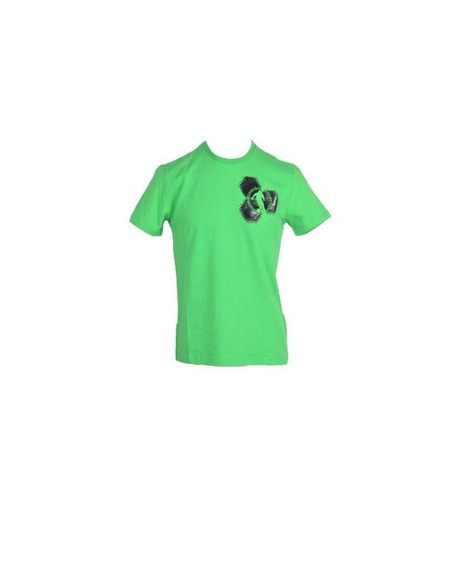 Bikkembergs Green Bicolor Cotton T for men