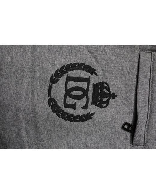 Dolce & Gabbana Gray Sweatpants Casual Comfortable for men
